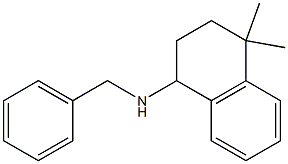 N-benzyl-4,4-dimethyl-1,2,3,4-tetrahydronaphthalen-1-amine Struktur