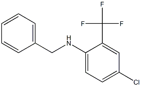 N-benzyl-4-chloro-2-(trifluoromethyl)aniline Struktur