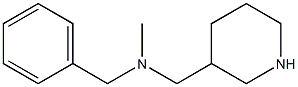 N-benzyl-N-methyl-N-(piperidin-3-ylmethyl)amine Struktur