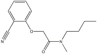 N-butyl-2-(2-cyanophenoxy)-N-methylacetamide Struktur