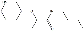 N-butyl-2-(piperidin-3-yloxy)propanamide Struktur