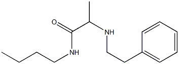 N-butyl-2-[(2-phenylethyl)amino]propanamide Struktur