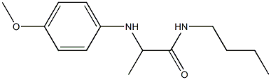 N-butyl-2-[(4-methoxyphenyl)amino]propanamide Struktur