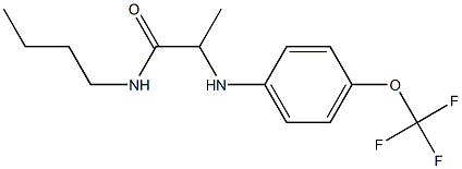 N-butyl-2-{[4-(trifluoromethoxy)phenyl]amino}propanamide Struktur