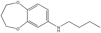 N-butyl-3,4-dihydro-2H-1,5-benzodioxepin-7-amine Struktur