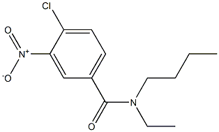 N-butyl-4-chloro-N-ethyl-3-nitrobenzamide Struktur