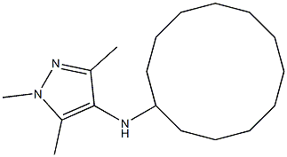 N-cyclododecyl-1,3,5-trimethyl-1H-pyrazol-4-amine Struktur