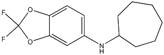 N-cycloheptyl-2,2-difluoro-2H-1,3-benzodioxol-5-amine Struktur