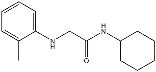 N-cyclohexyl-2-[(2-methylphenyl)amino]acetamide Struktur