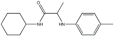 N-cyclohexyl-2-[(4-methylphenyl)amino]propanamide Struktur