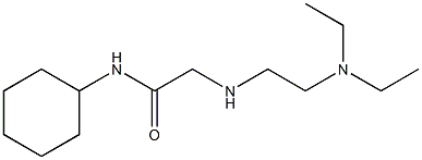 N-cyclohexyl-2-{[2-(diethylamino)ethyl]amino}acetamide Struktur