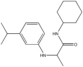 N-cyclohexyl-2-{[3-(propan-2-yl)phenyl]amino}propanamide Struktur