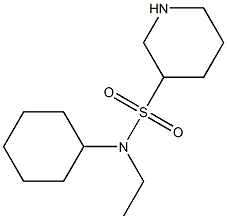 N-cyclohexyl-N-ethylpiperidine-3-sulfonamide Struktur