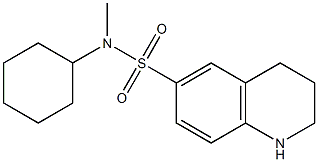 N-cyclohexyl-N-methyl-1,2,3,4-tetrahydroquinoline-6-sulfonamide Struktur