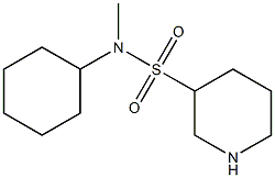 N-cyclohexyl-N-methylpiperidine-3-sulfonamide Struktur