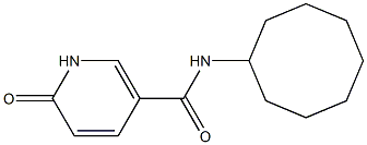 N-cyclooctyl-6-oxo-1,6-dihydropyridine-3-carboxamide Struktur