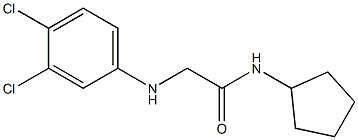 N-cyclopentyl-2-[(3,4-dichlorophenyl)amino]acetamide Struktur