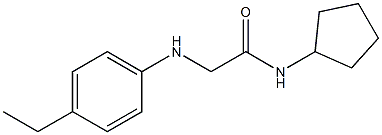 N-cyclopentyl-2-[(4-ethylphenyl)amino]acetamide Struktur