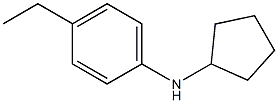 N-cyclopentyl-4-ethylaniline Struktur