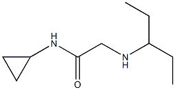 N-cyclopropyl-2-(pentan-3-ylamino)acetamide Struktur