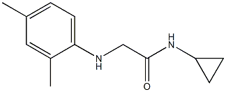 N-cyclopropyl-2-[(2,4-dimethylphenyl)amino]acetamide Struktur