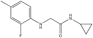 N-cyclopropyl-2-[(2-fluoro-4-methylphenyl)amino]acetamide Struktur