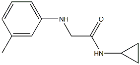 N-cyclopropyl-2-[(3-methylphenyl)amino]acetamide Struktur