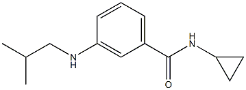 N-cyclopropyl-3-[(2-methylpropyl)amino]benzamide Struktur