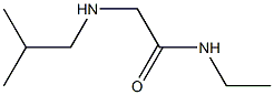 N-ethyl-2-[(2-methylpropyl)amino]acetamide Struktur