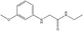 N-ethyl-2-[(3-methoxyphenyl)amino]acetamide Struktur