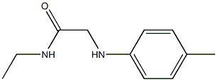 N-ethyl-2-[(4-methylphenyl)amino]acetamide Struktur