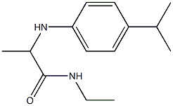 N-ethyl-2-{[4-(propan-2-yl)phenyl]amino}propanamide Struktur