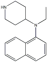 N-ethyl-N-(naphthalen-1-yl)piperidin-4-amine Struktur