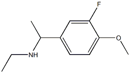 N-ethyl-N-[1-(3-fluoro-4-methoxyphenyl)ethyl]amine Struktur