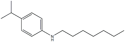 N-heptyl-4-(propan-2-yl)aniline Struktur