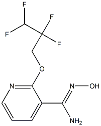 N'-hydroxy-2-(2,2,3,3-tetrafluoropropoxy)pyridine-3-carboximidamide Struktur