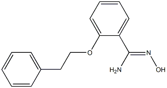 N'-hydroxy-2-(2-phenylethoxy)benzenecarboximidamide Struktur