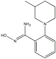 N'-hydroxy-2-(3-methylpiperidin-1-yl)benzene-1-carboximidamide Struktur