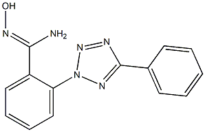 N'-hydroxy-2-(5-phenyl-2H-1,2,3,4-tetrazol-2-yl)benzene-1-carboximidamide Struktur