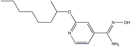 N'-hydroxy-2-(octan-2-yloxy)pyridine-4-carboximidamide Struktur