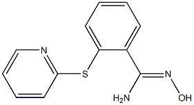 N'-hydroxy-2-(pyridin-2-ylsulfanyl)benzene-1-carboximidamide Struktur