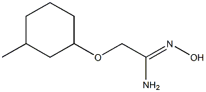 N'-hydroxy-2-[(3-methylcyclohexyl)oxy]ethanimidamide Struktur