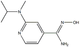 N'-hydroxy-2-[isopropyl(methyl)amino]pyridine-4-carboximidamide Struktur