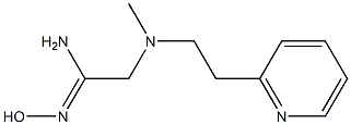 N'-hydroxy-2-{methyl[2-(pyridin-2-yl)ethyl]amino}ethanimidamide Struktur