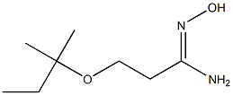 N'-hydroxy-3-[(2-methylbutan-2-yl)oxy]propanimidamide Struktur