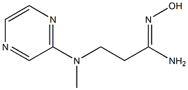 N'-hydroxy-3-[methyl(pyrazin-2-yl)amino]propanimidamide Struktur