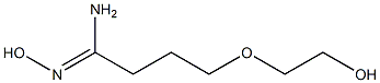 N'-hydroxy-4-(2-hydroxyethoxy)butanimidamide Struktur