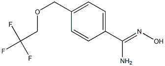 N'-hydroxy-4-[(2,2,2-trifluoroethoxy)methyl]benzenecarboximidamide Struktur