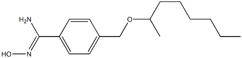 N'-hydroxy-4-[(octan-2-yloxy)methyl]benzene-1-carboximidamide Struktur