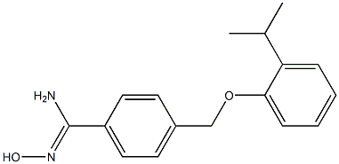 N'-hydroxy-4-[2-(propan-2-yl)phenoxymethyl]benzene-1-carboximidamide Struktur